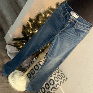 Abercrombie & Fitch Women's Straight Leg Blue Jeans